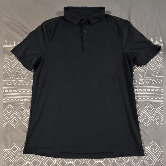 Lululemon Mens Black Polo Size Small - Picture 1 of 5